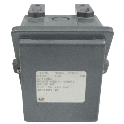 United Electric Temperature Switch, 400 Series Type C403 Models 120 & 121